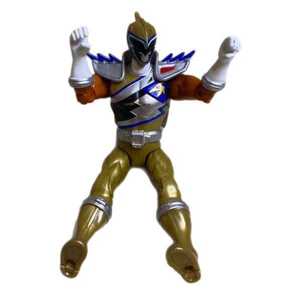 Power Ranger Gold Ranger Figure and Motorcycle - Picture 9 of 12